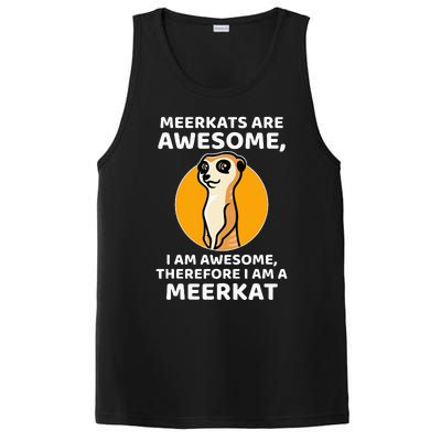 Awesome Cartoon I Am A Meerkat For Meerkat Lovers PosiCharge Competitor Tank