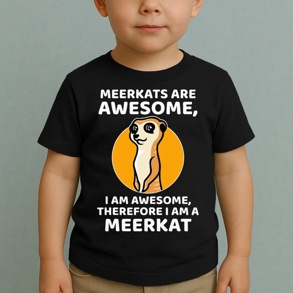 Awesome Cartoon I Am A Meerkat For Meerkat Lovers Toddler T-Shirt