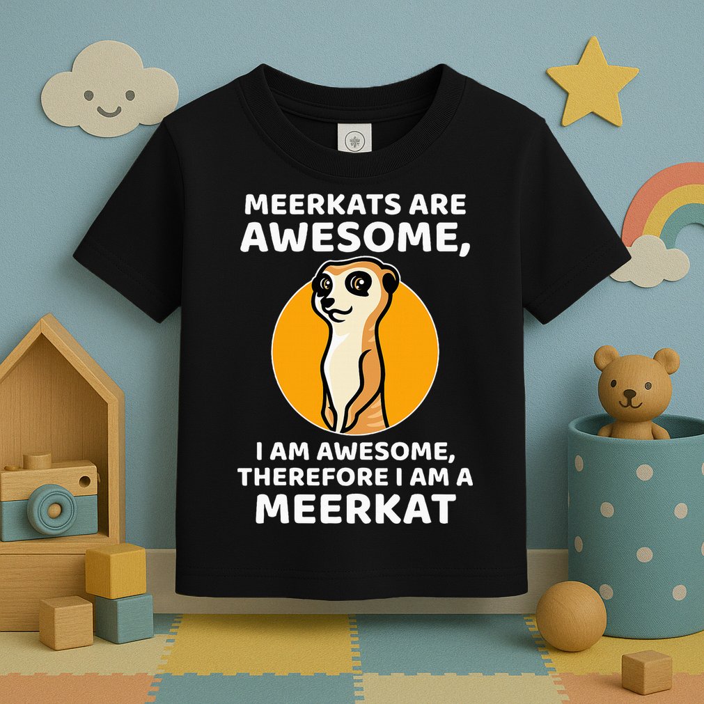 Awesome Cartoon I Am A Meerkat For Meerkat Lovers Toddler T-Shirt