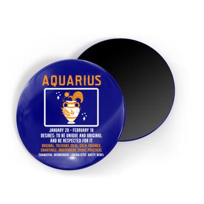 Aquarius Constellation January February Zodiac Sign Meaningful Gift Magnet