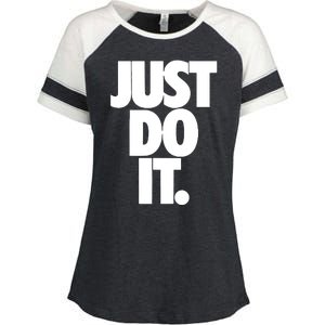 Awesome Cool Just Do It Enza Ladies Jersey Colorblock Tee