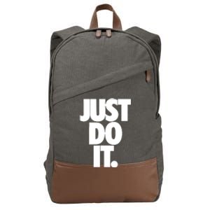 Awesome Cool Just Do It Cotton Canvas Backpack