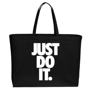 Awesome Cool Just Do It Cotton Canvas Jumbo Tote