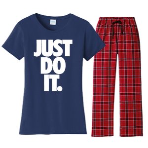 Awesome Cool Just Do It Women's Flannel Pajama Set