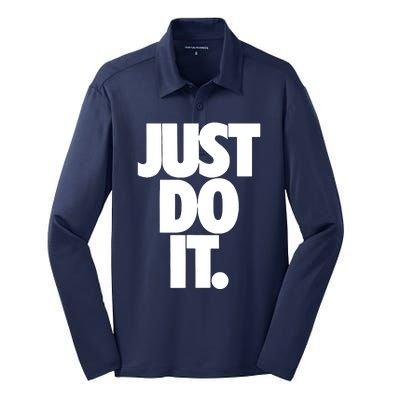 Awesome Cool Just Do It Silk Touch Performance Long Sleeve Polo