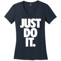 Awesome Cool Just Do It Women's V-Neck T-Shirt