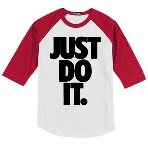 Awesome Cool Just Do It Kids Colorblock Raglan Jersey