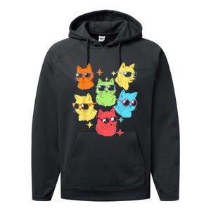 Awesome Cat Kitty Lovers Funny Gift Performance Fleece Hoodie