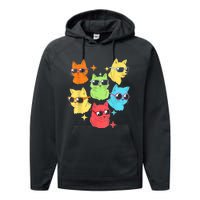 Awesome Cat Kitty Lovers Funny Gift Performance Fleece Hoodie