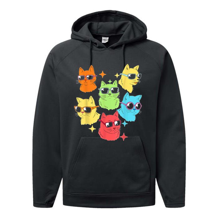 Awesome Cat Kitty Lovers Funny Gift Performance Fleece Hoodie