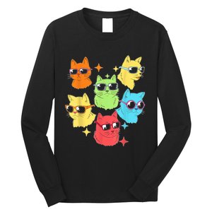 Awesome Cat Kitty Lovers Funny Gift Long Sleeve Shirt