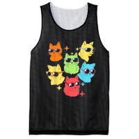 Awesome Cat Kitty Lovers Funny Gift Mesh Reversible Basketball Jersey Tank