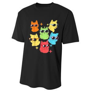 Awesome Cat Kitty Lovers Funny Gift Performance Sprint T-Shirt