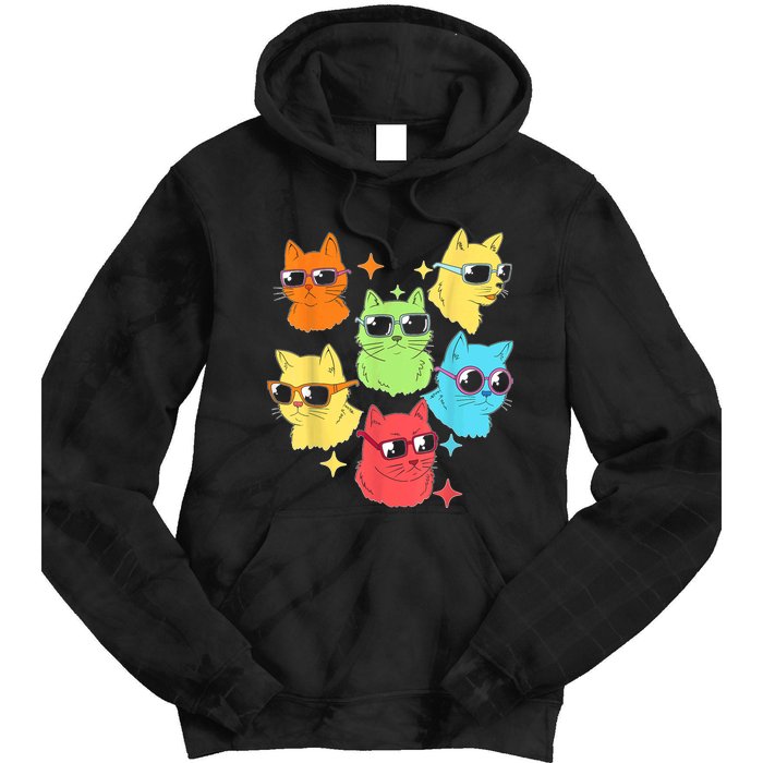 Awesome Cat Kitty Lovers Funny Gift Tie Dye Hoodie