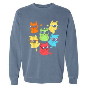 Awesome Cat Kitty Lovers Funny Gift Garment-Dyed Sweatshirt