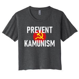 Anti Communist Kamala Harris Prevent Kamunism Women's Crop Top Tee