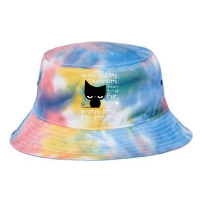 Angry Cat Kitten Lover Funny Attitude Fur Pet Owner Tie Dye Newport Bucket Hat