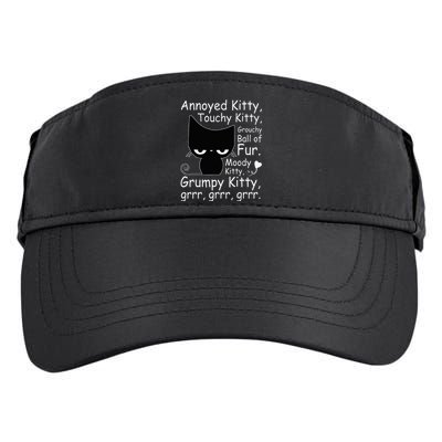 Angry Cat Kitten Lover Funny Attitude Fur Pet Owner Adult Drive Performance Visor