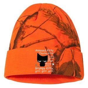 Angry Cat Kitten Lover Funny Attitude Fur Pet Owner Kati Licensed 12" Camo Beanie