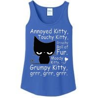 Angry Cat Kitten Lover Funny Attitude Fur Pet Owner Ladies Essential Tank