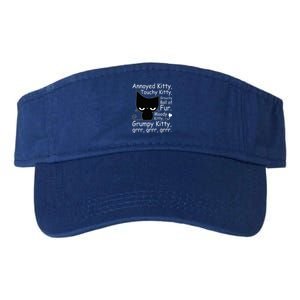 Angry Cat Kitten Lover Funny Attitude Fur Pet Owner Valucap Bio-Washed Visor