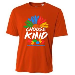 Autismn Choose Kind Autism Awareness Gift Cooling Performance Crew T-Shirt