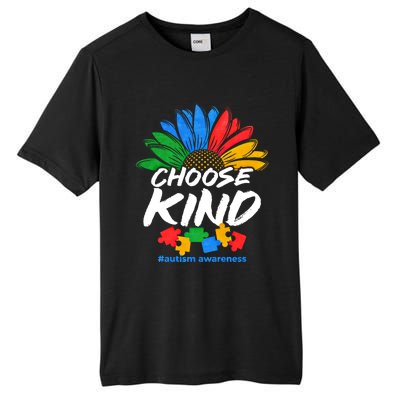 Autismn Choose Kind Autism Awareness Gift Tall Fusion ChromaSoft Performance T-Shirt