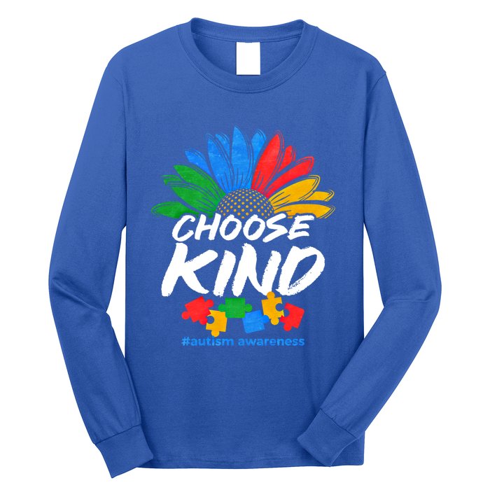 Autismn Choose Kind Autism Awareness Gift Long Sleeve Shirt