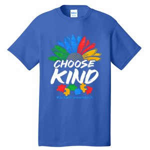 Autismn Choose Kind Autism Awareness Gift Tall T-Shirt