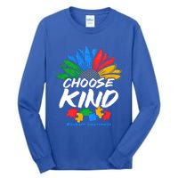 Autismn Choose Kind Autism Awareness Gift Tall Long Sleeve T-Shirt