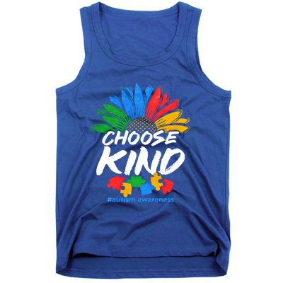 Autismn Choose Kind Autism Awareness Gift Tank Top