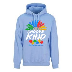 Autismn Choose Kind Autism Awareness Gift Unisex Surf Hoodie