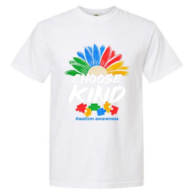 Autismn Choose Kind Autism Awareness Gift Garment-Dyed Heavyweight T-Shirt