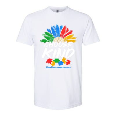 Autismn Choose Kind Autism Awareness Gift Softstyle® CVC T-Shirt