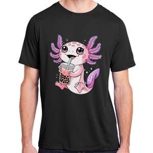 Axolotl Cute Kawaii Anime Boba Tea Adult ChromaSoft Performance T-Shirt