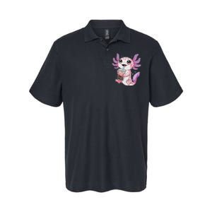 Axolotl Cute Kawaii Anime Boba Tea Softstyle Adult Sport Polo