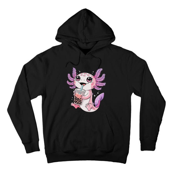 Axolotl Cute Kawaii Anime Boba Tea Tall Hoodie