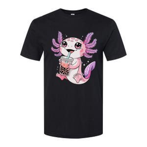 Axolotl Cute Kawaii Anime Boba Tea Softstyle CVC T-Shirt