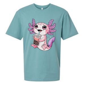 Axolotl Cute Kawaii Anime Boba Tea Sueded Cloud Jersey T-Shirt