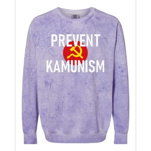 Anti Communist Kamala Harris Prevent Kamunism Colorblast Crewneck Sweatshirt