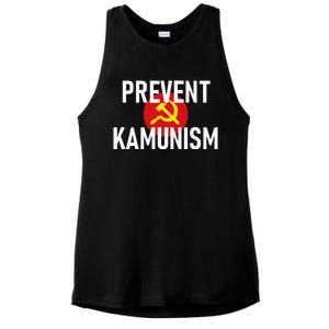 Anti Communist Kamala Harris Prevent Kamunism Ladies PosiCharge Tri-Blend Wicking Tank