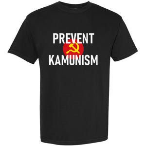 Anti Communist Kamala Harris Prevent Kamunism Garment-Dyed Heavyweight T-Shirt