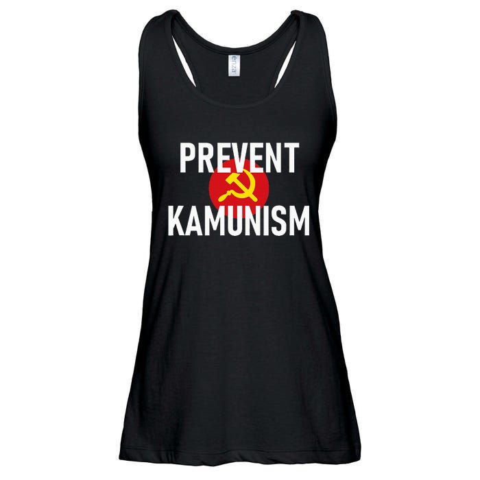 Anti Communist Kamala Harris Prevent Kamunism Ladies Essential Flowy Tank