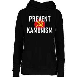 Anti Communist Kamala Harris Prevent Kamunism Womens Funnel Neck Pullover Hood