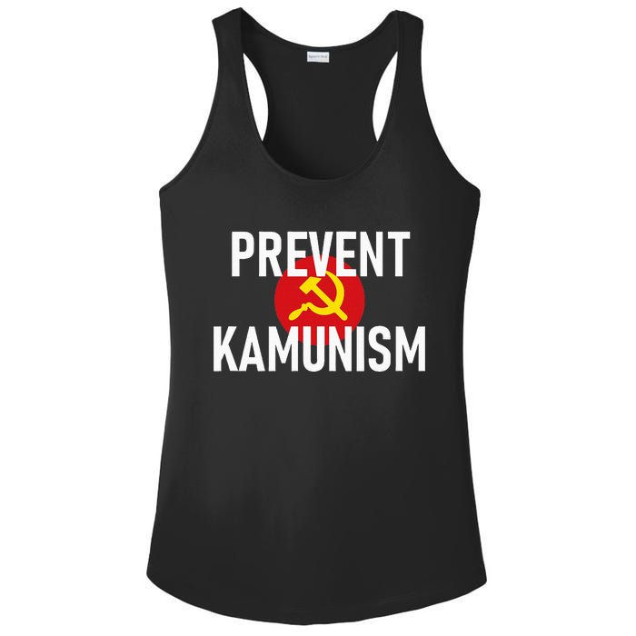 Anti Communist Kamala Harris Prevent Kamunism Ladies PosiCharge Competitor Racerback Tank