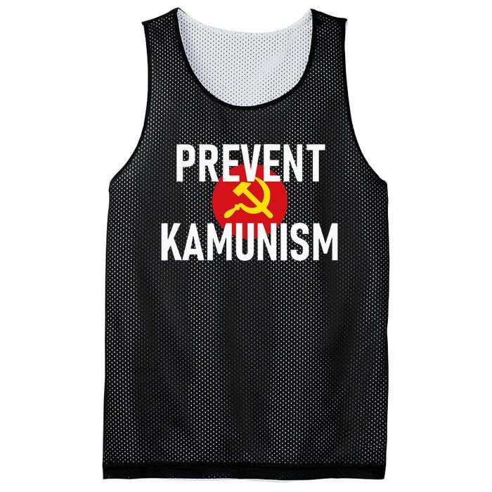 Anti Communist Kamala Harris Prevent Kamunism Mesh Reversible Basketball Jersey Tank