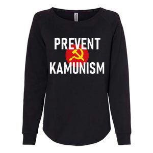 Anti Communist Kamala Harris Prevent Kamunism Womens California Wash Sweatshirt