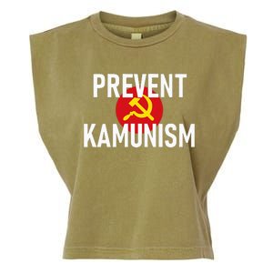 Anti Communist Kamala Harris Prevent Kamunism Garment-Dyed Women's Muscle Tee