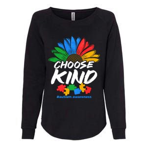 Autismn Choose Kind Autism Awareness Gift Womens California Wash Sweatshirt