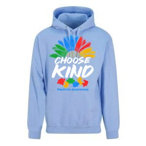 Autismn Choose Kind Autism Awareness Gift Unisex Surf Hoodie